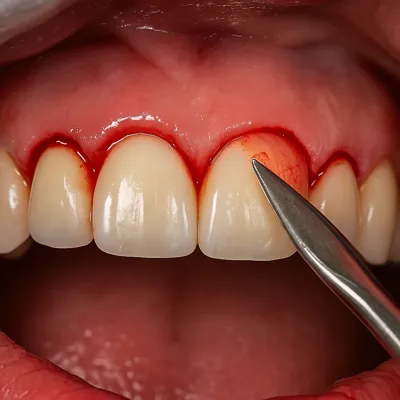 اصلاح لبخند لثه‌ای با جراحی بافت اضافی لثه و نمایان شدن دندان‌ها