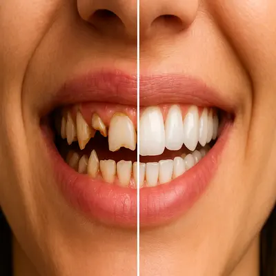 ترمیم دندان آسیب‌دیده با نتیجه طبیعی و زیبا