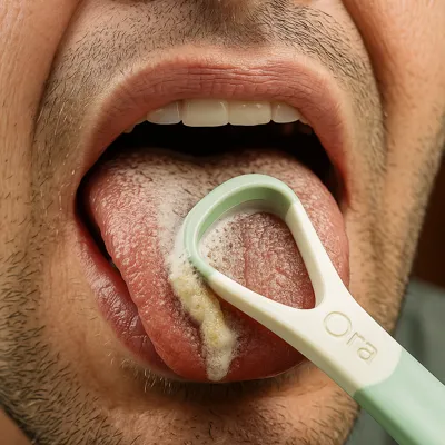 جرم دندان و لایه‌های باکتریایی روی زبان