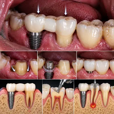 مقایسه حرکت دندان طبیعی و بی‌حرکتی ایمپلنت در استخوان