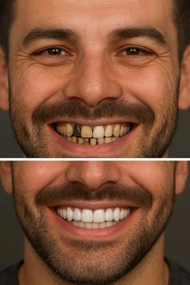 نتایج واقعی سفید کردن دندان