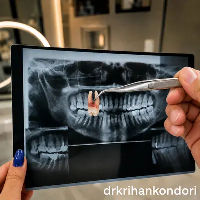 عکس دندان عقل نهفته فک بالا