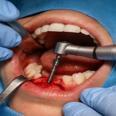 عمل جراحی دهان با تجهیزات مدرن و استریل