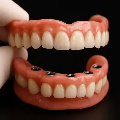 پروتز متکی بر پایه‌های فکی با ظاهر طبیعی