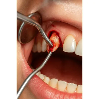 جراحی نوک ریشه دندان با ابزار تخصصی و درمان عفونت لثه