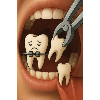 نمای واقعی درمان ارتودنسی با ابزار دندانپزشکی و اصلاح بایت