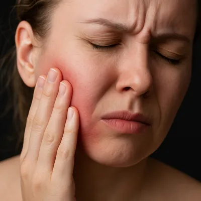 تورم شدید صورت پس از جراحی لثه و التهاب دهان