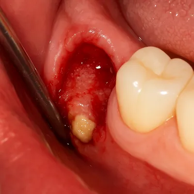 عفونت لثه و چرک داخل دهان پس از جراحی دندان