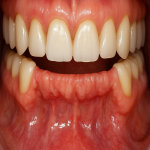 تحلیل لثه و دندان مصنوعی