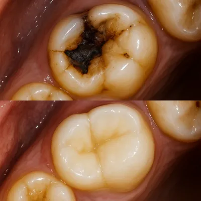 ترمیم دندان آسیب‌دیده و بازگردانی فرم سالم تاج