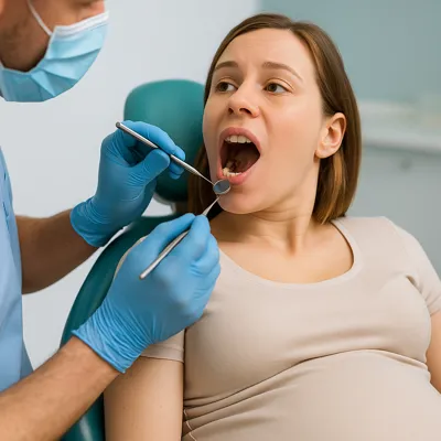 ارزیابی دندان پوسیده در بارداری با تجهیزات تخصصی