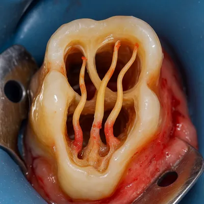 درمان ریشه پیچیده دندان چند ریشهای با ابزار اندودنتیک حرفهای