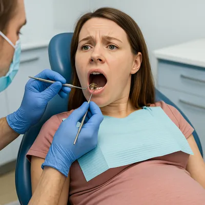 بررسی دندان پوسیده در بارداری توسط دندانپزشک