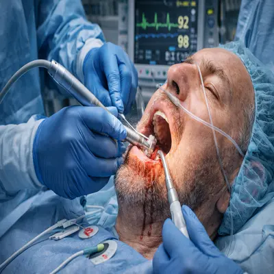 درمان دندان در بیمارستان با مانیتورینگ قلب و کنترل علائم حیاتی