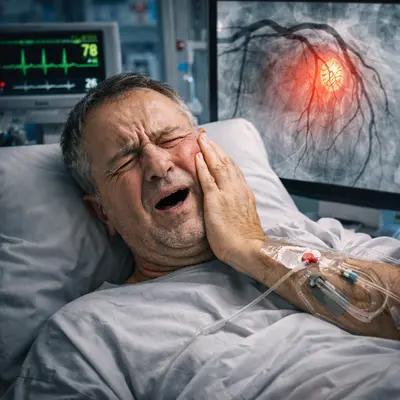 دندان‌درد شدید پس از آنژیو با تورم فک