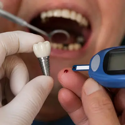 آزمایش HbA1c پیش از ایمپلنت دیابتی
