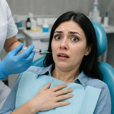 تپش قلب و بی‌حسی دندانپزشکی